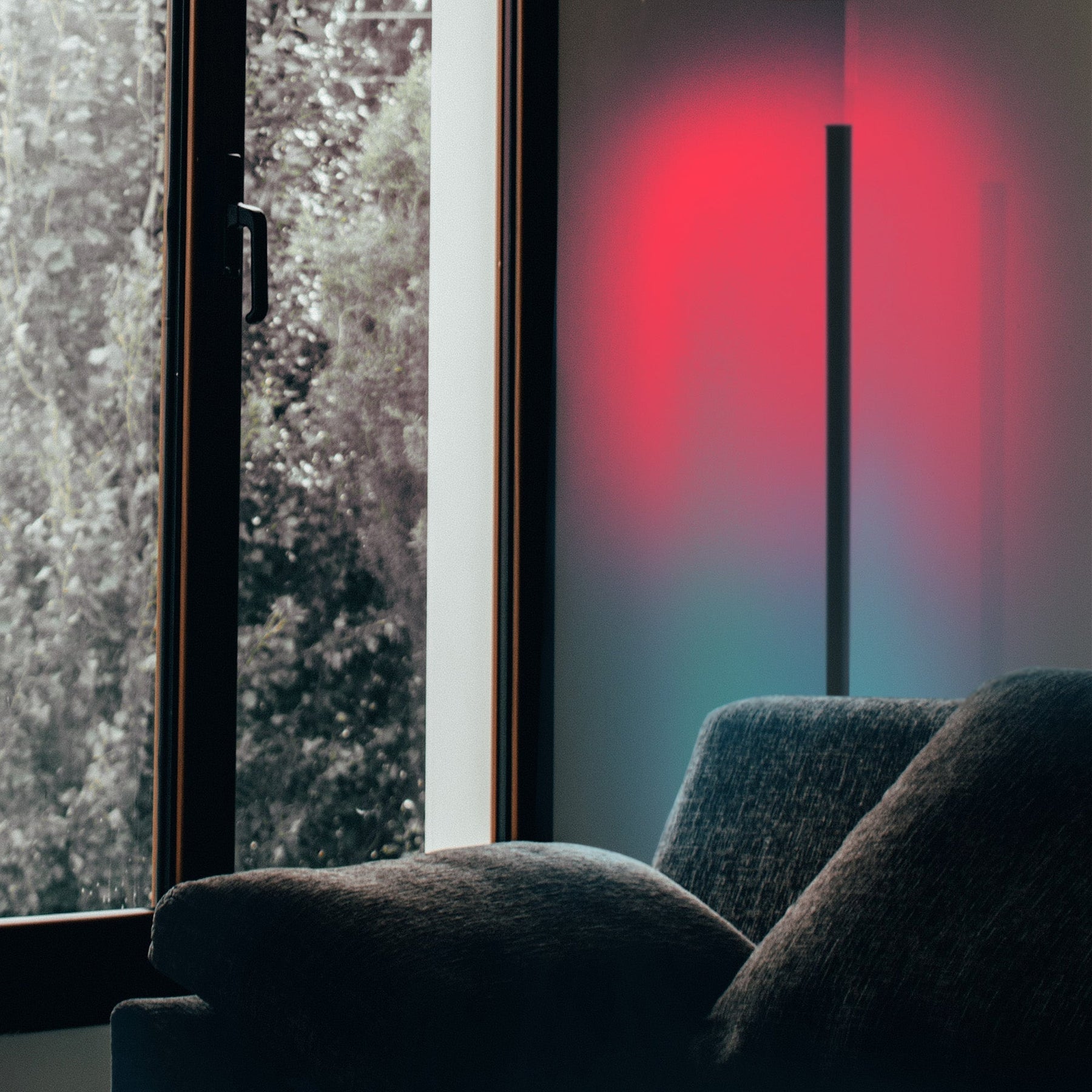 led color changing tall lamp